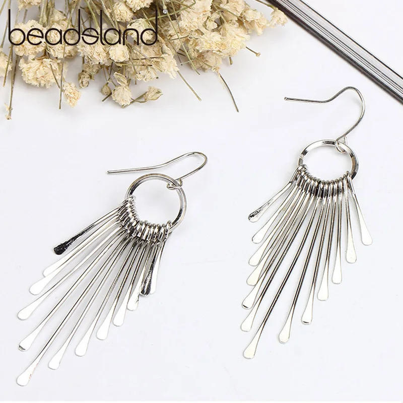 

Beadsland Metal Tassel Drop Earrings For Women Girl Gift 38704