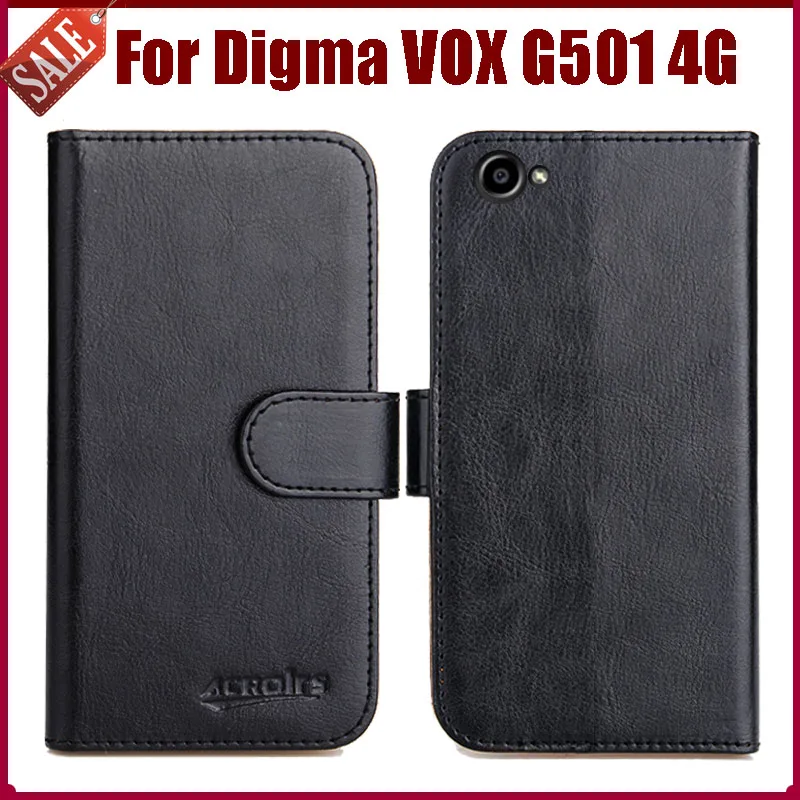Чехол для Digma VOX G501 4G Новое поступление 6 цветов высококачественный кожаный