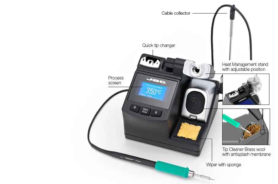 

JBC CD-S Точная паяльная станция CD-1SE 120 V , CD-2SE 230 V , CD-9SE 100 V