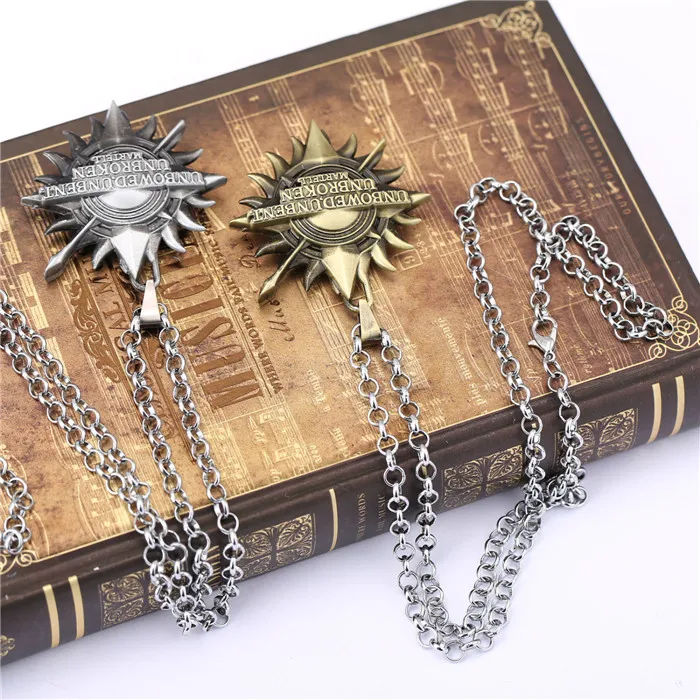 Цепочка с подвеской лед и огонь|song ice fire game|necklace collarcollar necklace |