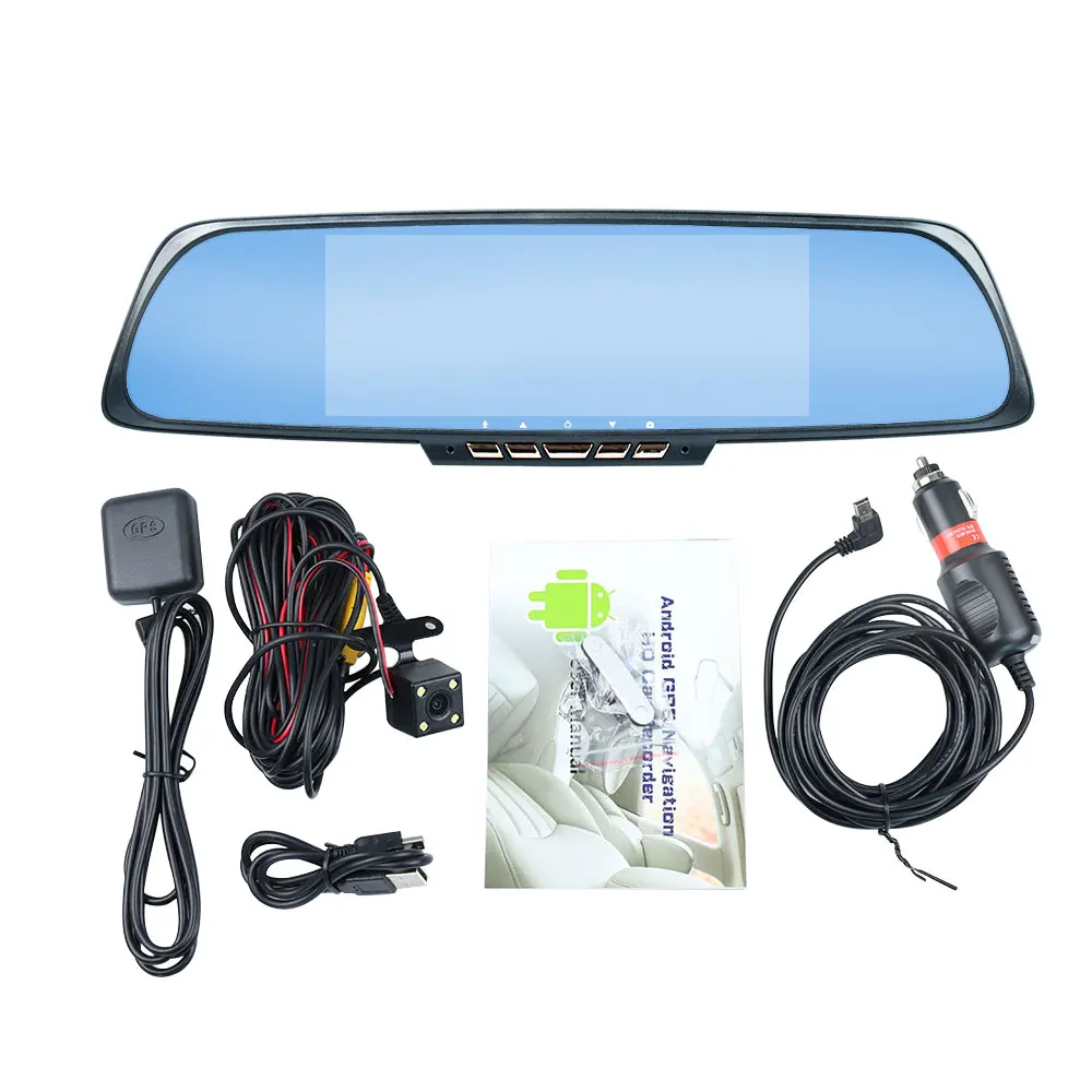 6 86 &quotaupart Видеорегистраторы для автомобилей Камера Android gps WI-FI FHD 1080P Двойной
