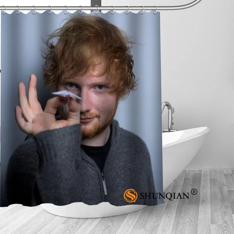Новая занавеска для душа Ed Sheeran украшения ванной комнаты дома водонепроницаемая