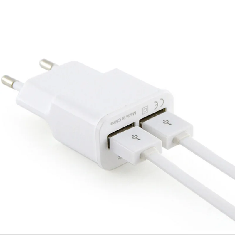 Сетевое зарядное устройство с двумя usb-портами 5 В 2 А для Samsung iPhone 7 европейская