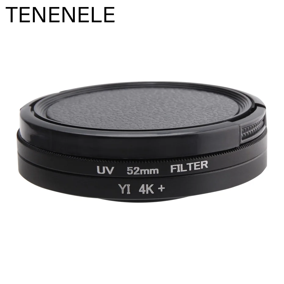 TENENELE для спортивной камеры Xiaomi Yi крышка фильтра + УФ фильтр адаптер Lite 4K Plus