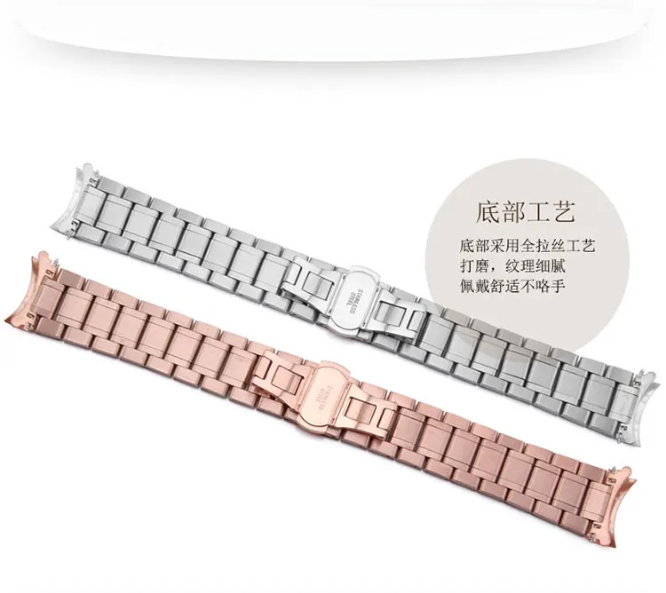 Цельный ремешок из нержавеющей стали Seiko Citizen серебристый 18 мм 20 мм 21 мм 22 мм 23 мм 24 мм металлический ремешок Бесплатный подарок установочный инструмент