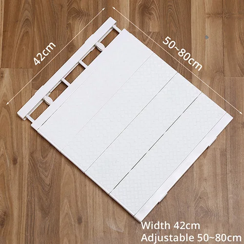 42White-50-80cm Шкаф перегородка держатель для хранения вешалка для шкафа Регулируемый многослойный Органайзер Полка Ванная комната держатель кухня отдельный каркас - Цвет: 42White-50-80cm