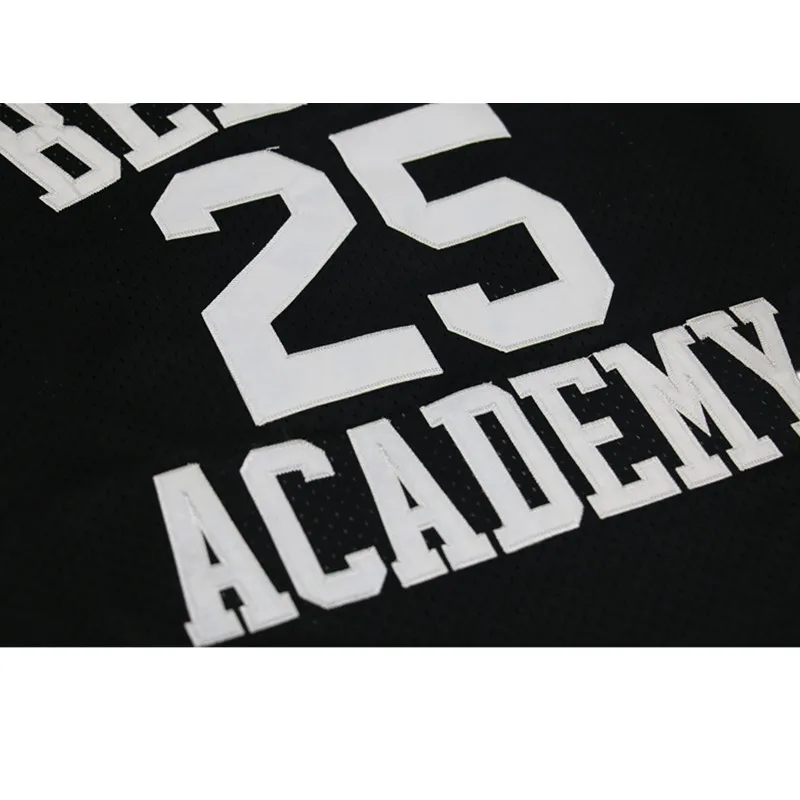 2019 бренд YIBALALA carlton Банки #25 Джерси Bel-Air Academy мужские черные баскетбльная ретро