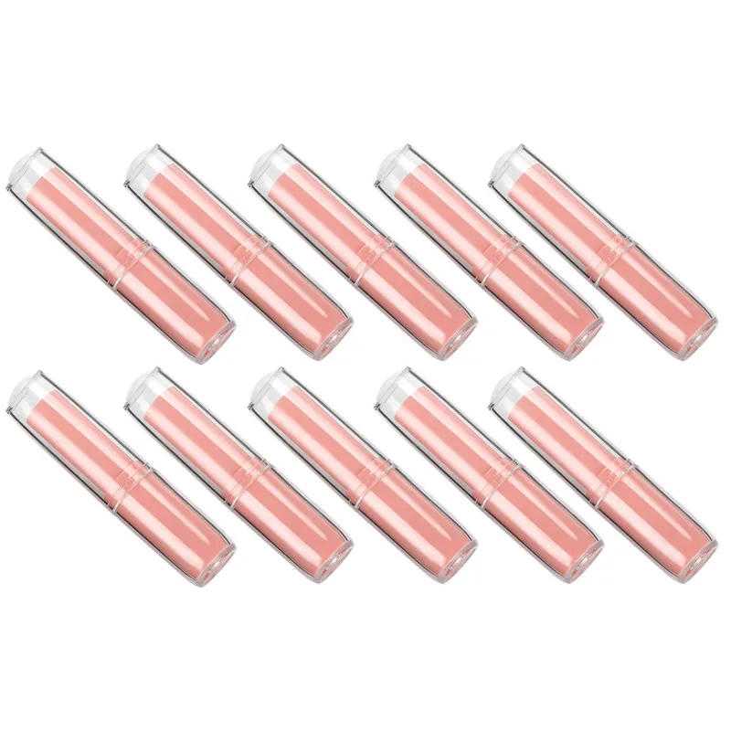 Rose Red 10 шт., пустая губная помада, тюбик, конфетный цвет, бальзам для губ, контейнер для макияжа, блеск для губ, косметический блеск для губной помады, сублимирующий бальзам для губ, тюбик - Цвет: Rose Red