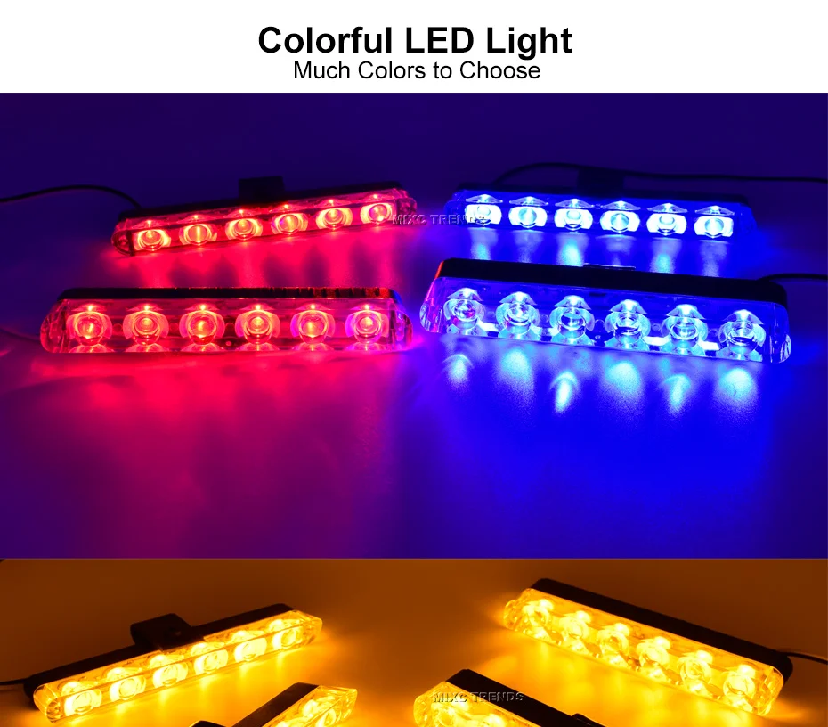 4x6 Led скорая помощь полицейский светильник DC 12 В автомобильный светильник мигающий пожарный аварийный светильник s DRL дневная пробежка мигающий Предупреждение льный светильник