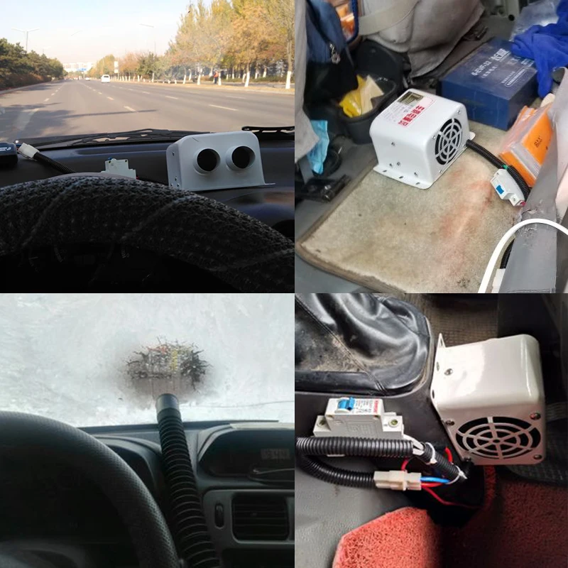 12V автомобильный вентилятор отопителя 800W Портативный электрические
