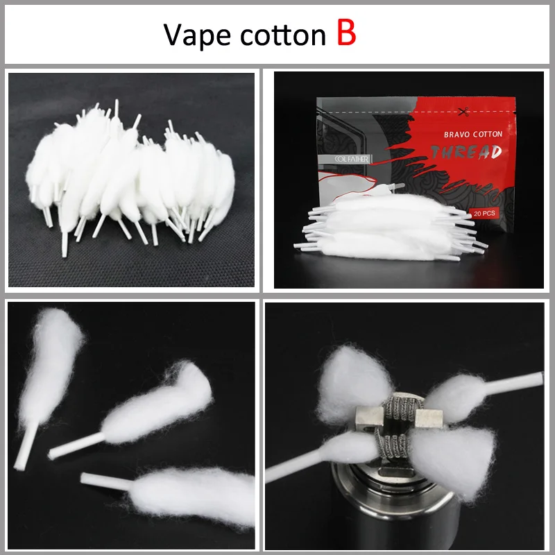 Оригинальный youthvape органический хлопок для Ecigarette rebuildable RDA RBA DIY атомайзер Паровая