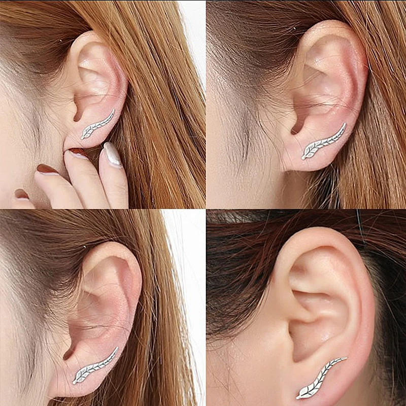 2017 Винтажные Ювелирные Изделия Изысканные листья сережки современные красивые