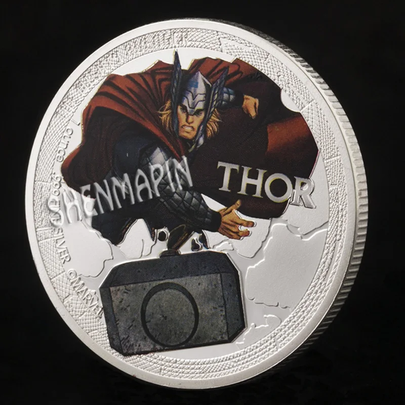 Мстители памятная монета Капитан Америка Железный человек Тор Халк Civil War наградная монета фантастика фильм искусственные монеты