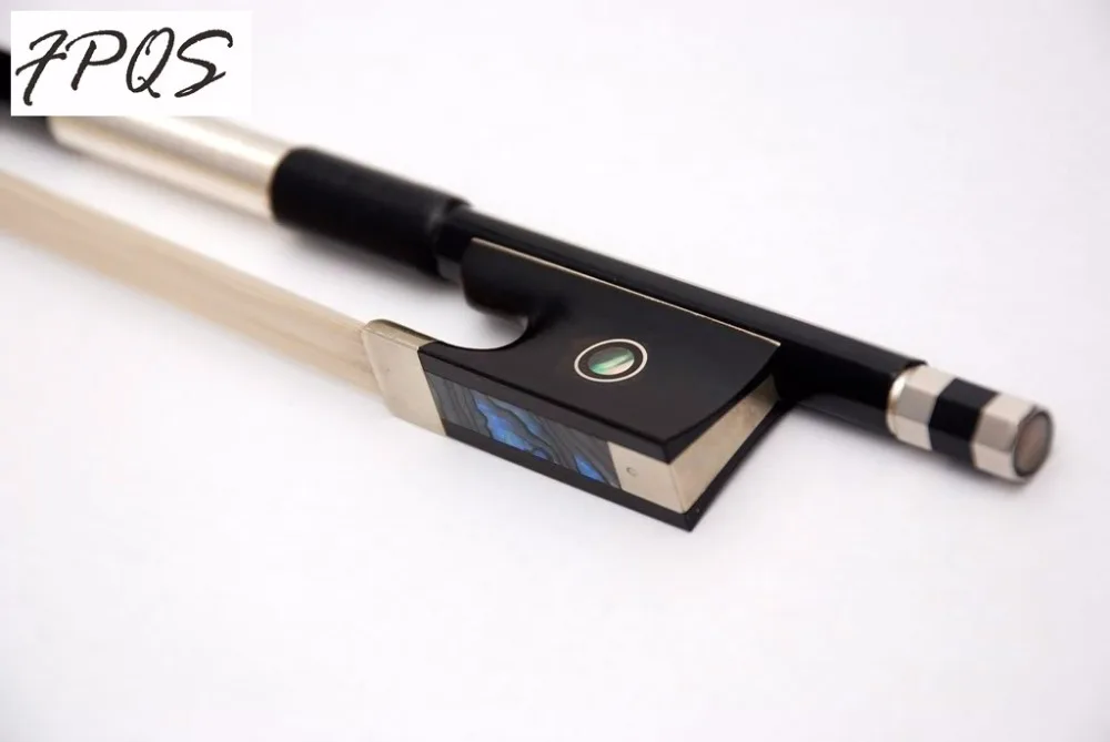 Скрипка из углеродного волокна с бантом для студентов черного цвета бесплатная