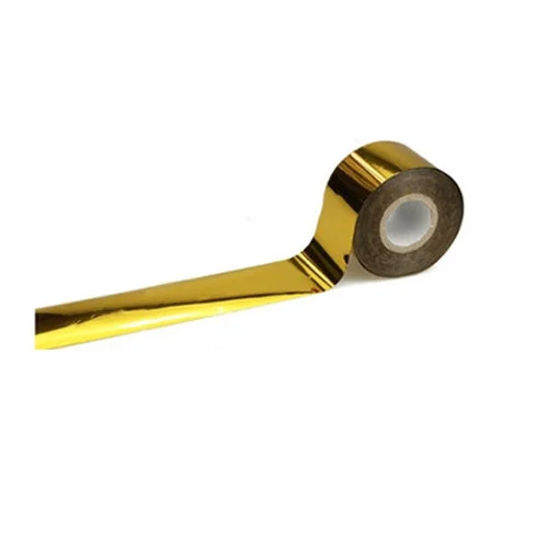 Gold 1 рулон, 4 см х 120 м, горячая Распродажа, золотистая, серебристая модная Фольга для ногтей, переводные наклейки для ногтей, наклейки для ногтей, инструменты для украшения ногтей - Цвет: Gold