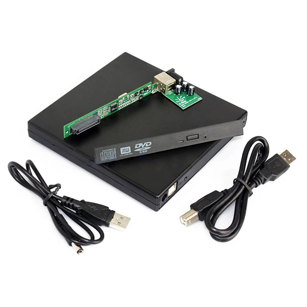 Внешний чехол USB для ноутбука IDE CD DVD RW ROM Enclosue|external case|usb to ideide cd |