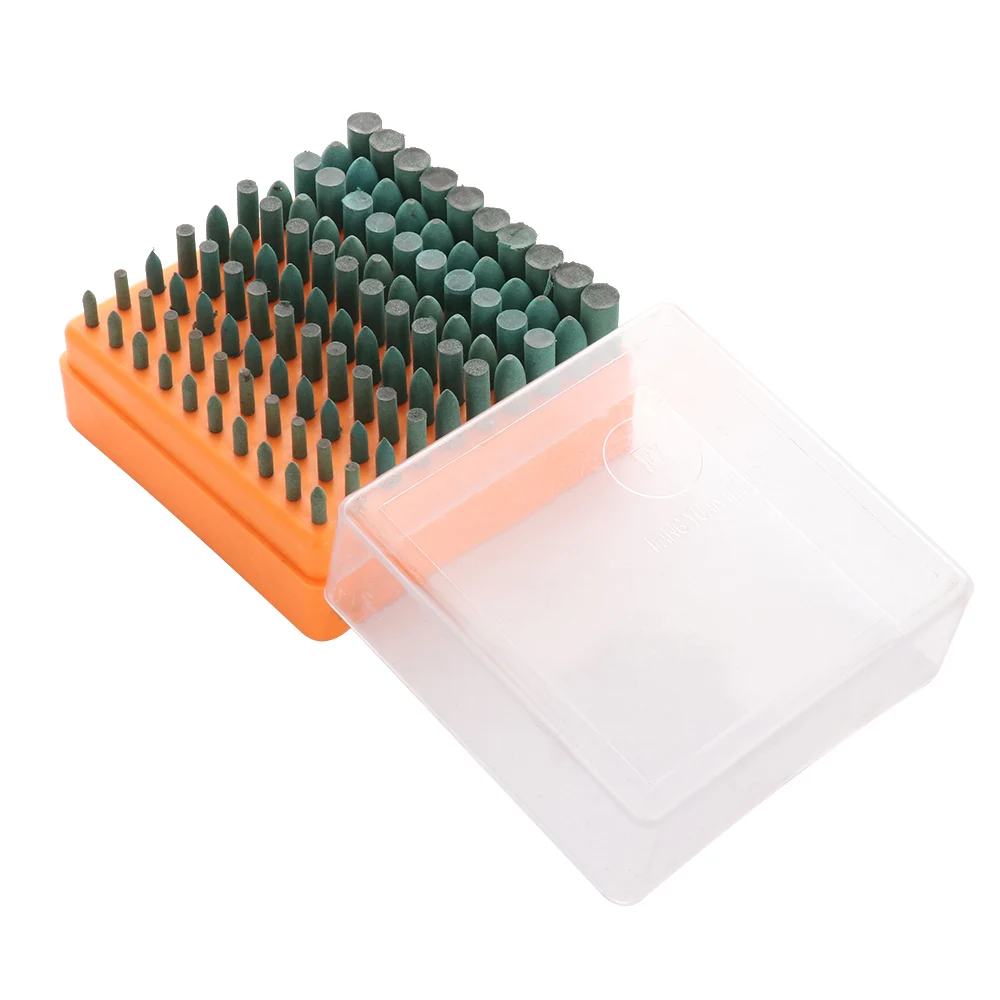 

100pcs Abrasive Stone Points Polishing Grinding Head Electric Drill Bit Wheel For Rotary Accessories Power Tools