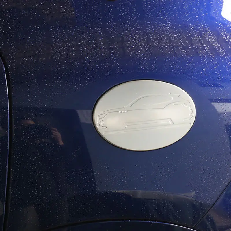 

ABS Хромовая автомобильная пленка внешний топливный бак крышка Кепки Накладка для Maserati Levante 2016 автомобильные аксессуары