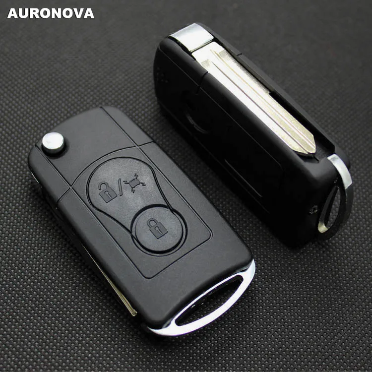 AURONOVA новый обновленный складной чехол для ключей Ssangyong Kyron Actyon Rexton Key 2 кнопки
