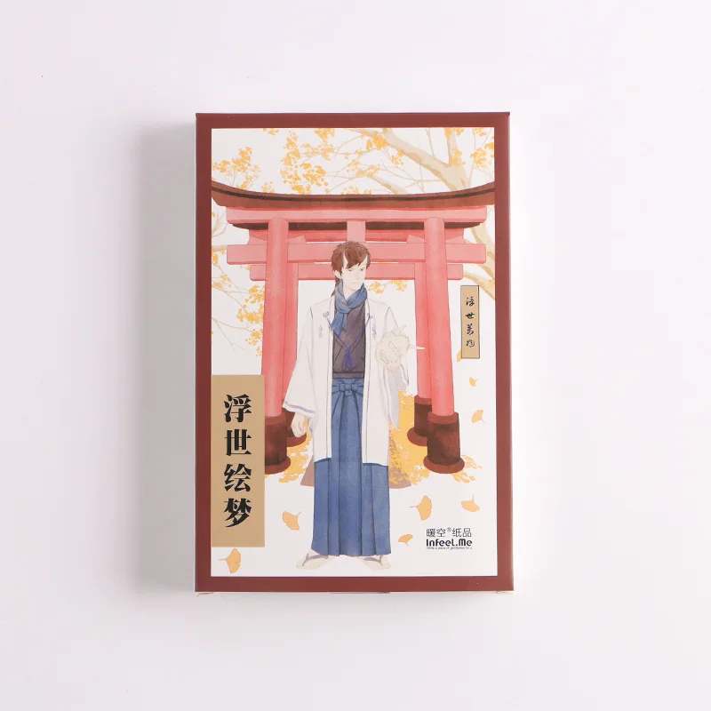 

30 Pcs/Set Novelty Japanese Ukiyoe Style Postcard/Greeting Card/Message Card/Birthday Letter Envelope Gift Card