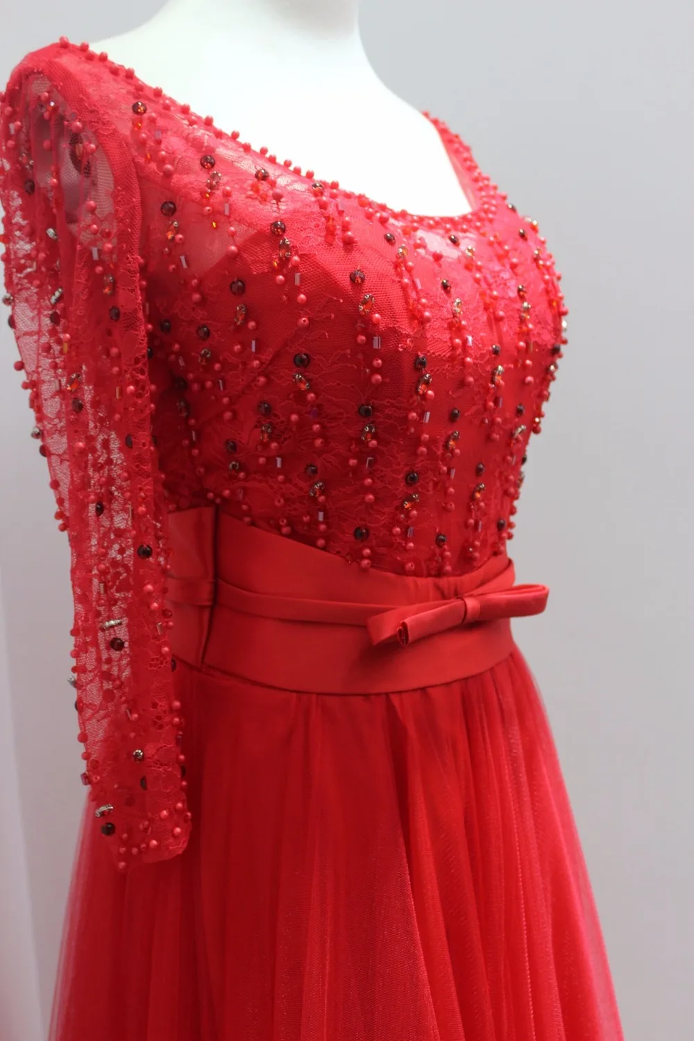 

v neck sexy back open long sleeves red prom dress 2017 vestidos de festa custom make size 0 or plus sizes free shipping
