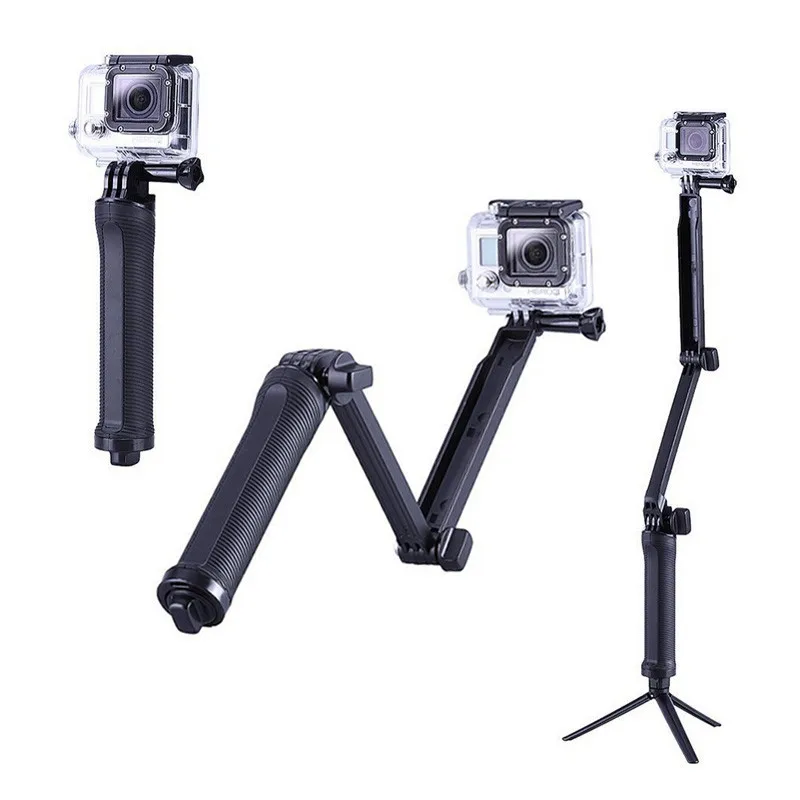 Многофункциональный складной штатив для GoPro Hero 5 4 SJ4000 Sjcam XiaoYi Camera Monopod Go Pro
