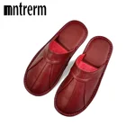 MntrermРоскошные модные домашние тапочки; Сезон весна-лето; Парные сандалии из натуральной коровьей кожи; Женские домашние тапочки; Один цвет
