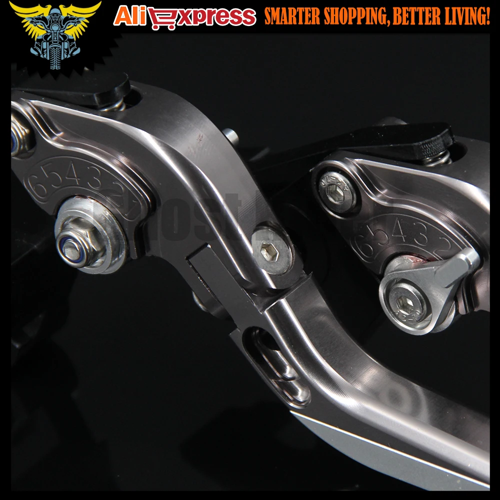 

Logo(HP4) Sliver&Titanium Adjustable Foldable Extendable Motorbike Brakes Clutch CNC Lever For BMW HP4 2010 2011 2012 2013 2014