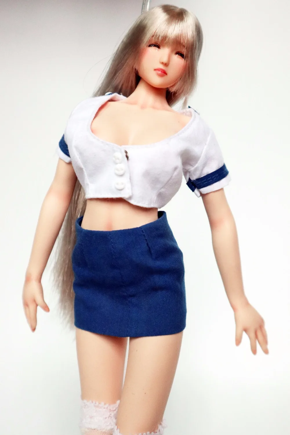 Estartek 1/6 Obitsu макияж для рук на заказ KE061 серебряные волосы красота выражение