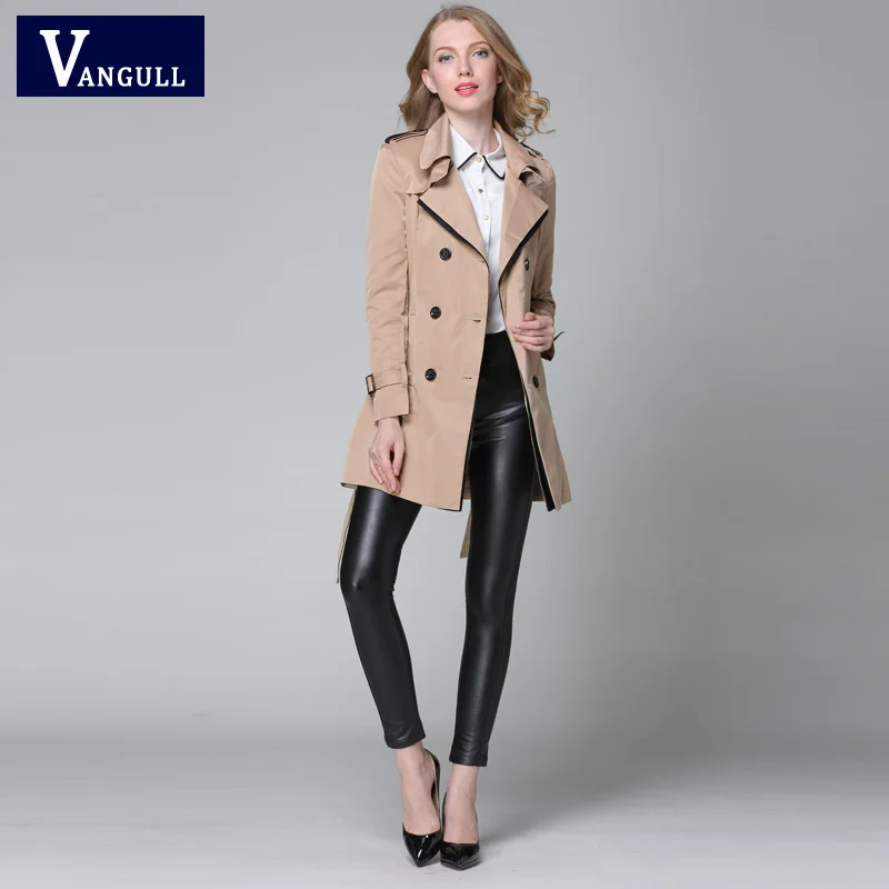 VANGULL 2021 новый модный дизайнерский брендовый классический европейский тренчкот