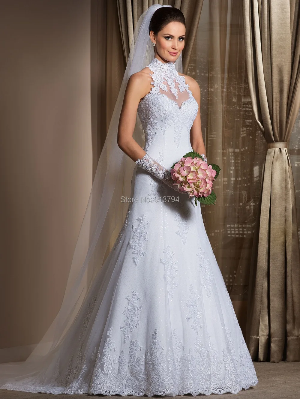 Famous Brand Floor Length Mermaid Lace Dress Wedding Plus Size Vintage vestidos de novia NNW-21 | Свадьбы и торжества