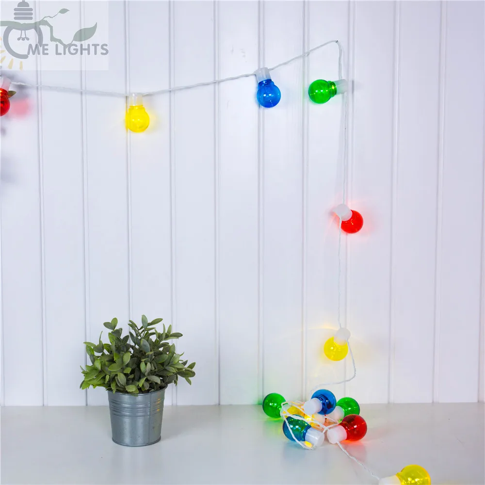 Новинка 20 ярких круглых соединяемых гирлянд светодиодные Рождественские огни