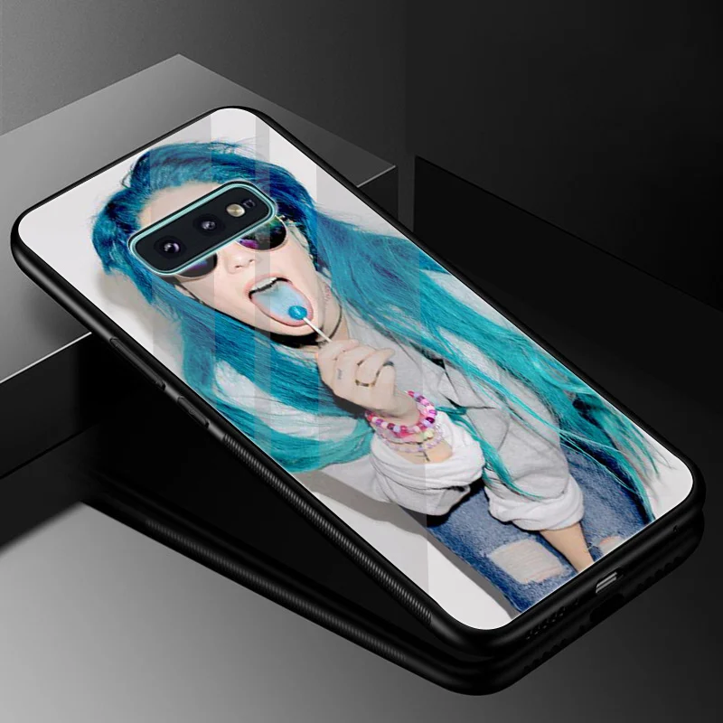 Стеклянный чехол из ТПУ для Samsung Galaxy Note 8 9 S10 S7 Edge S8 S9 Plus | Мобильные телефоны и