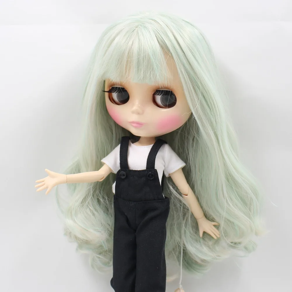 Ледяная кукла DBS Blyth 1/6 игрушка зеленый микс боди для волос белая кожа блестящее