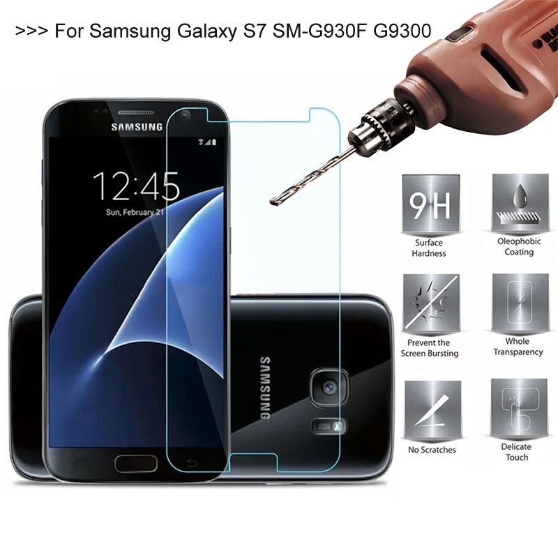 2.5D 0 26 мм 9H закаленное стекло для Samsung Galaxy S7 SM G930F G9300 защитная пленка|glass for samsung|tempered