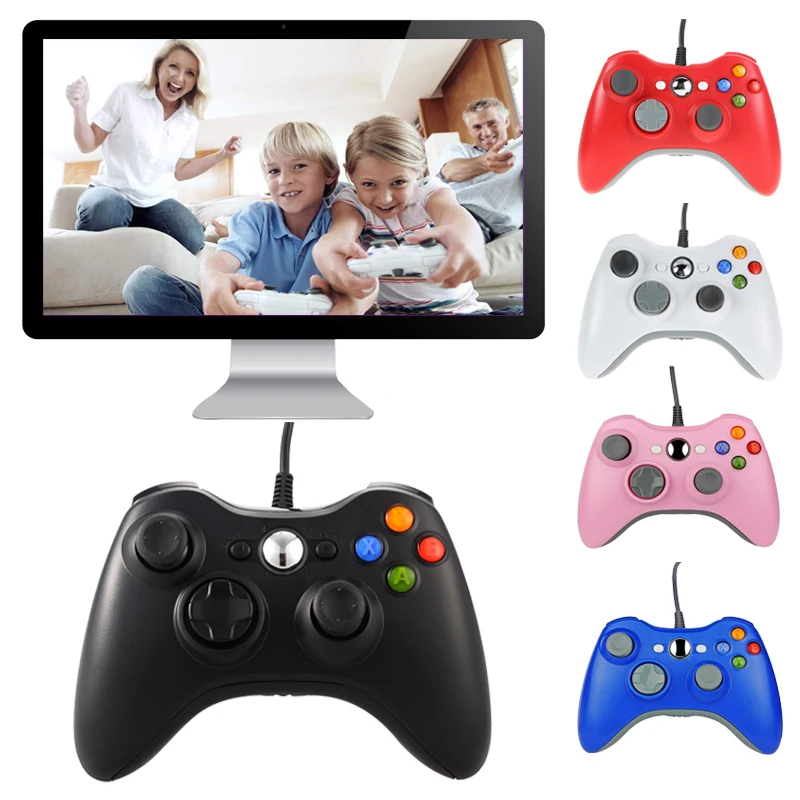 USB проводной геймпад игровой контроллер для microsoft Xbox тонкий 360 PC Gamer Android Smart ТВ