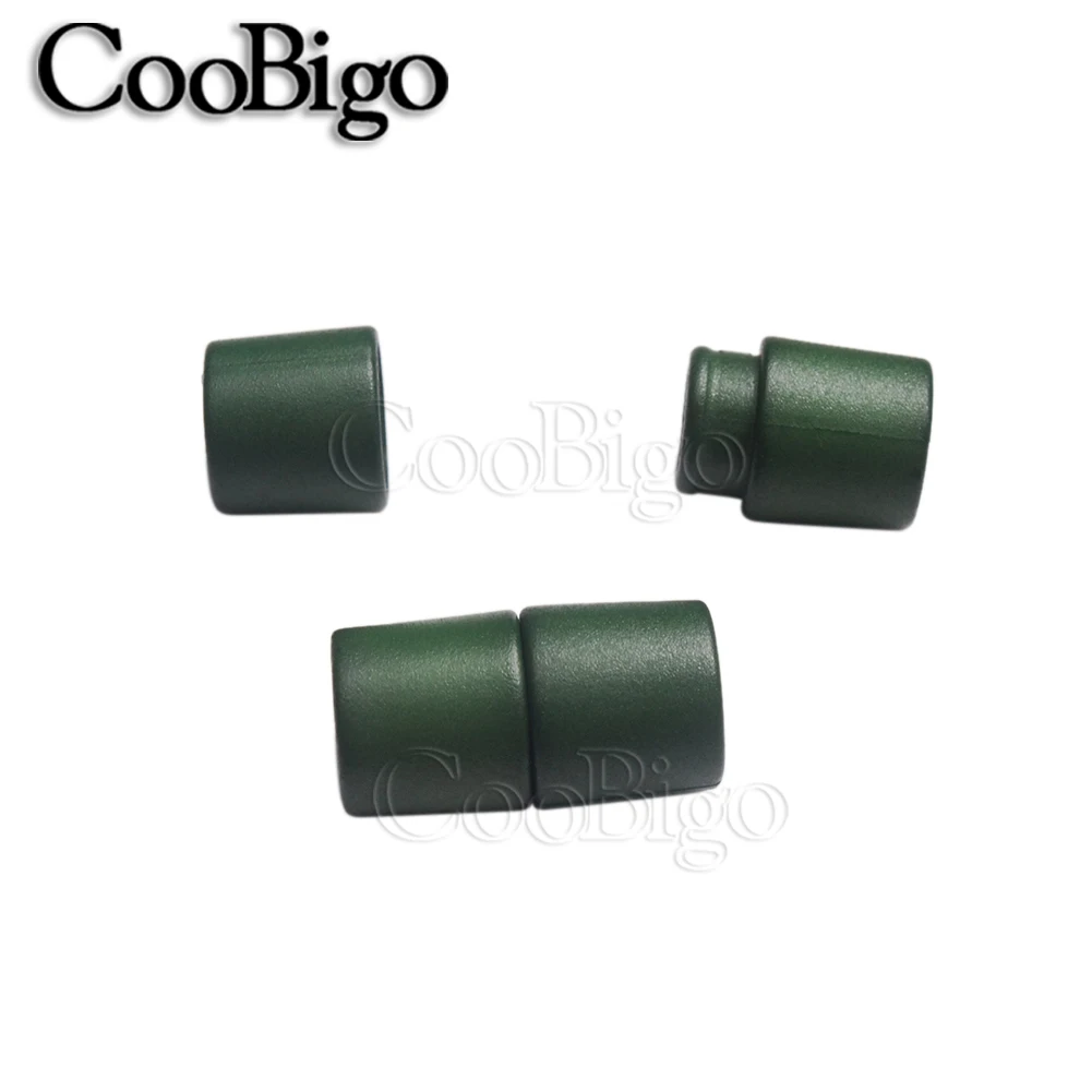 MilitaryGreen 100 шт цветные пластиковые разъемные безопасные зажимы для фиксации шнура, фиксаторы для паракордовых лент, ремешки, части веревки - Цвет: MilitaryGreen