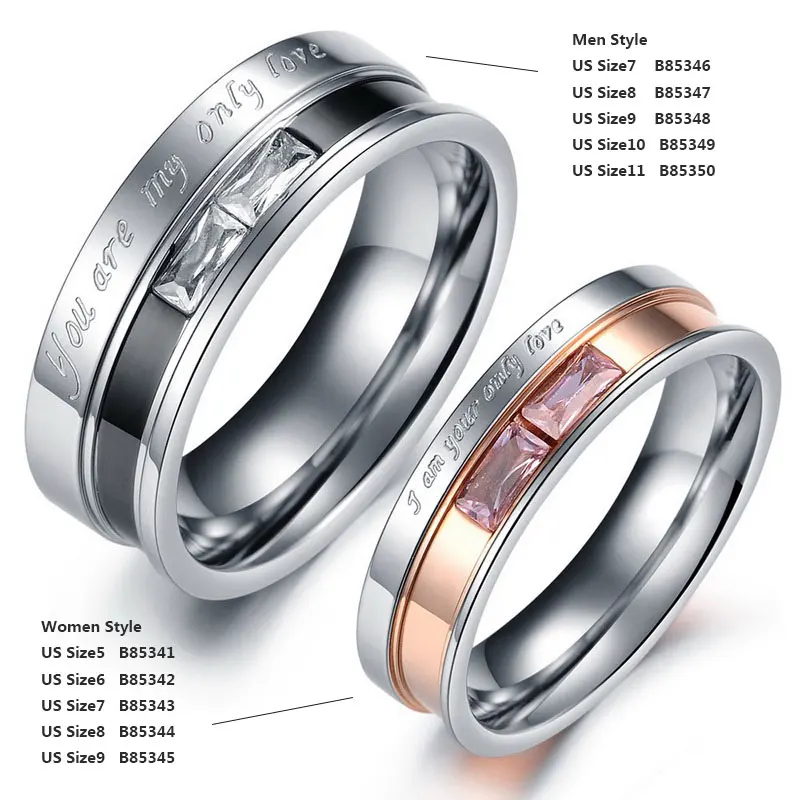 1 шт. (только один) Кольца для пар из нержавеющей стали обручальные кольца женщин и мужчин|ring wedding|ring handmadering of