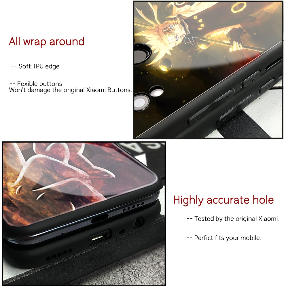 FinderCase для Xiaomi Mi 9 чехол из закаленного стекла Жесткий Чехол Наруто 5 5S 8 SE lite Mix 2 2s 3