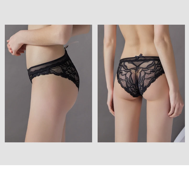 Lilymoda высококачественные женские трусики с низкой посадкой прозрачный нижнее белье сексуальное женское белье с цветочным кружевом однотонные бесшовные трусы мягкие