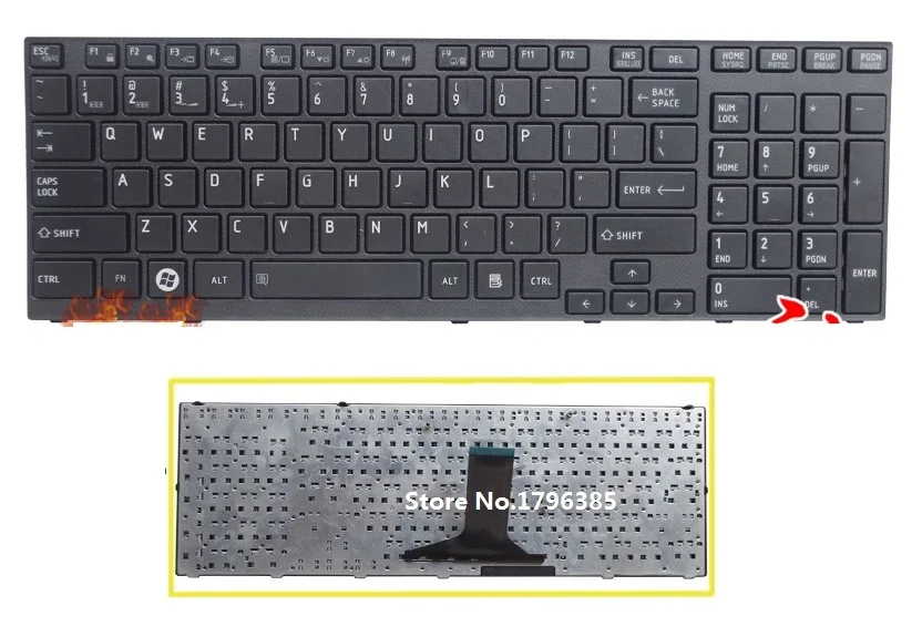 SSEA Новая Клавиатура США для ноутбука TOSHIBA Satellite A660 A600 A600D A665 черная клавиатура|for