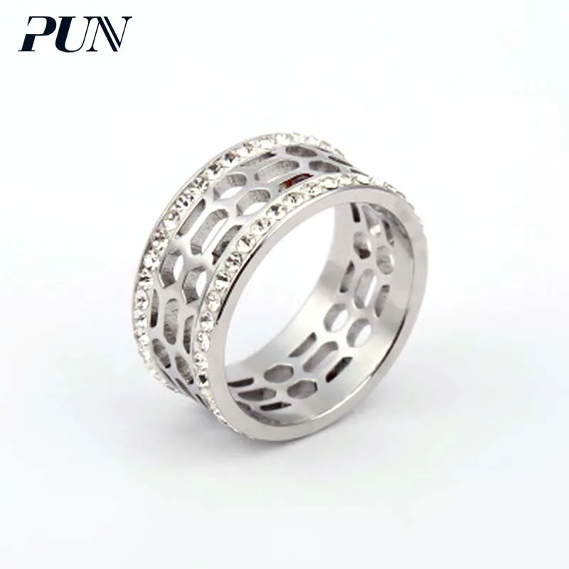 PUN кольца для мужчин и женщин из нержавеющей стали мужское женское кольцо панк