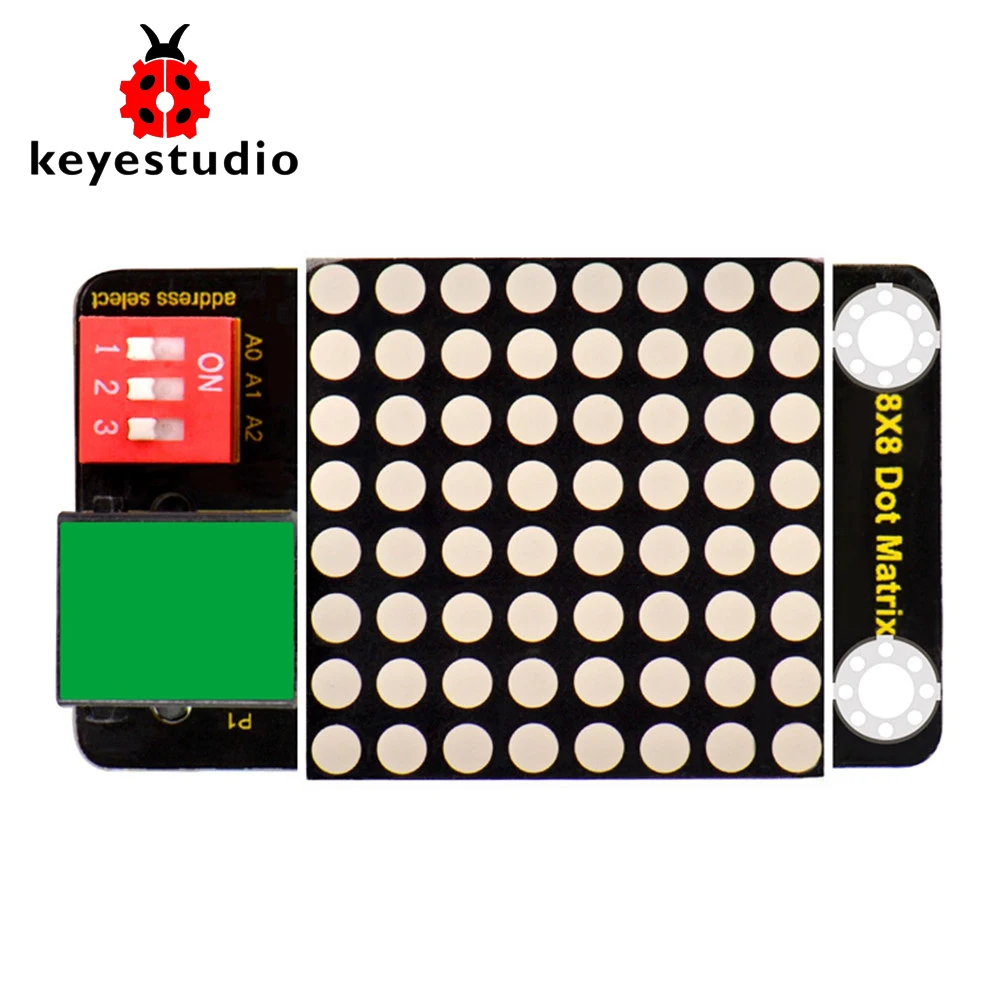 Keyestudio RJ11 EASY plug 8x8 СВЕТОДИОДНЫЙ матричный модуль (выберите адрес) для Arduino |