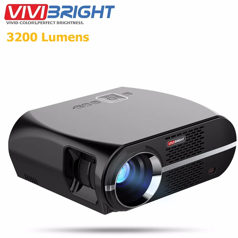 VIVIBRIGHT GP100 Full HD 3200 люмен 1080 P wifi Bluetooth светодиодный проектор для android устройств lcd