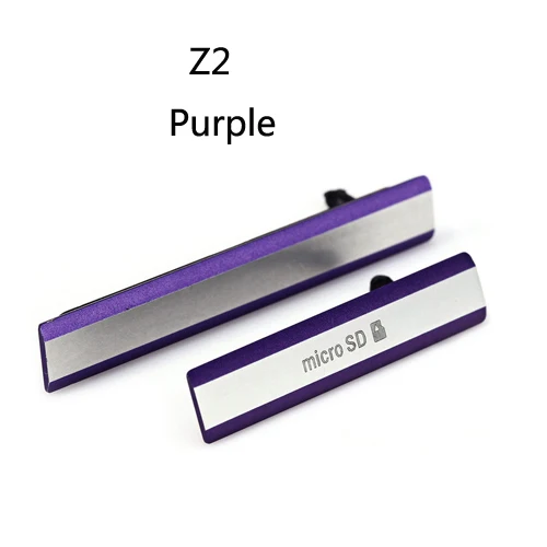 Z2 D6503 L50W Purple Пылезащитный чехол для sony xperia z3 compact Mini M55W D5803 D5833 Z2 Z1, задняя sim-карта, Micro SD, usb разъем для зарядки, блок, крышка - Color: Z2 D6503 L50W Purple
