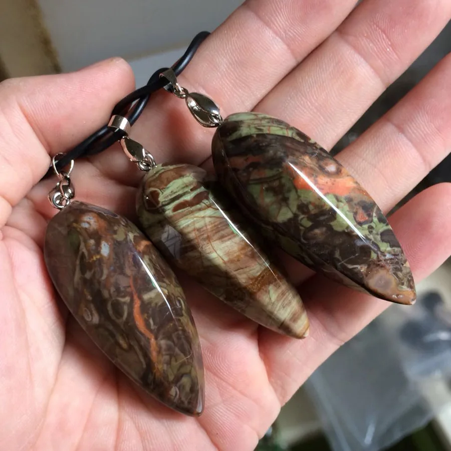 Ожерелье из смешанного агата кулон натурального камня ювелирные изделия для