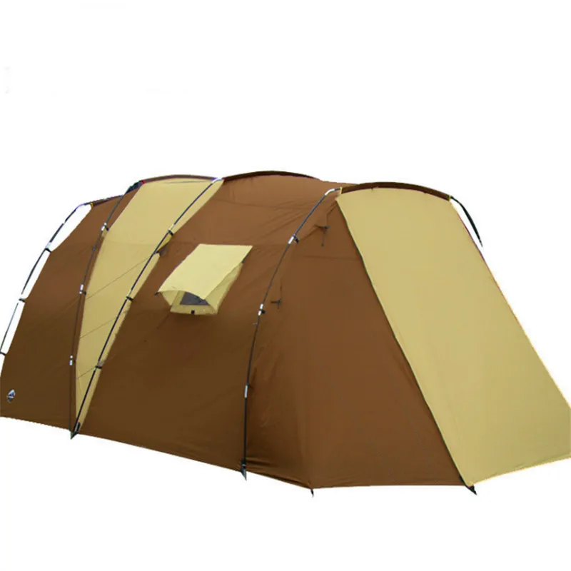 500*280*195 Large Camping Tents 5-8 Person Two Bedrooms Climbing Outdoor Waterproof Double Layer Hiking Tent | Спорт и развлечения