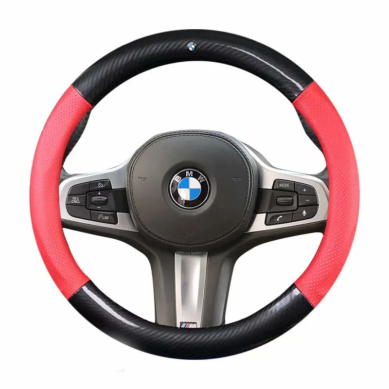 Car Steering-wheels Cover 37 38cm 15&quot for BMW 1 2 3 4 5 6 7 Z Series E46 E90 E87 F20 F22 F45 F30 G20 E60 F10 G30 F01 G11 E89 |