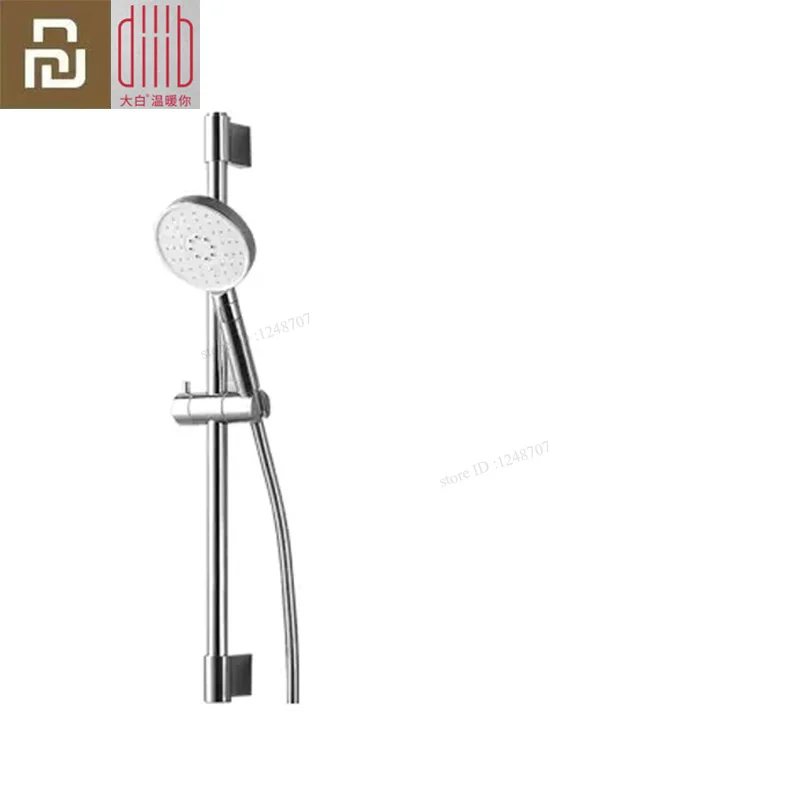 1set Silver 1 Набор, Xiaomi Mijia Dabai Diiib, 3 режима, ручная Лейка для душа, 360 градусов, 120 мм, 53 отверстия для воды, мощный душ с держателем - Цвет: 1set Silver