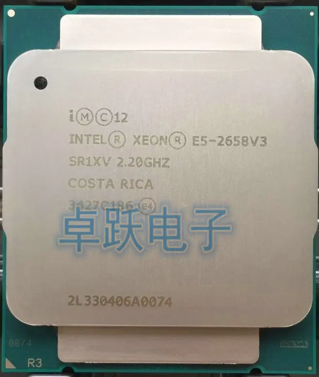 E5 2658 V3 Оригинальный процессор Intel Xeon E5-2658V3 2 20 ГГц 30 м 12 ядер 22 нм 105 Вт 9. 6GT/s LGA2011-3 E5-2658